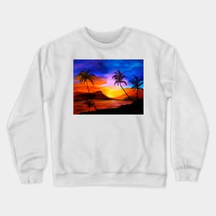 Hawaiian Sunset Crewneck Sweatshirt